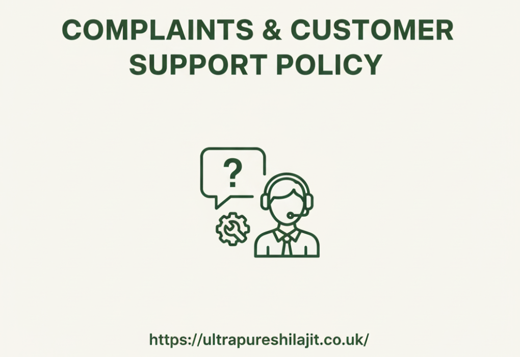 Complaints & Customer Support Policy